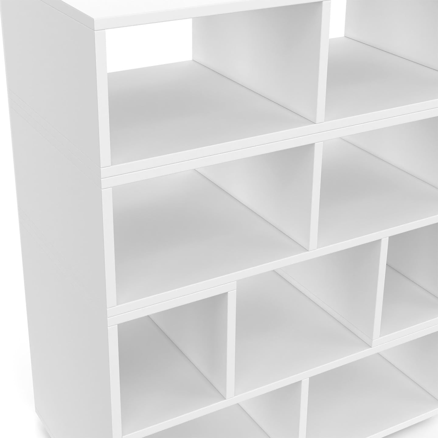 IDMarket - Meuble TV combiné 3 pièces modulables Leonard 140-205x30x43 cm