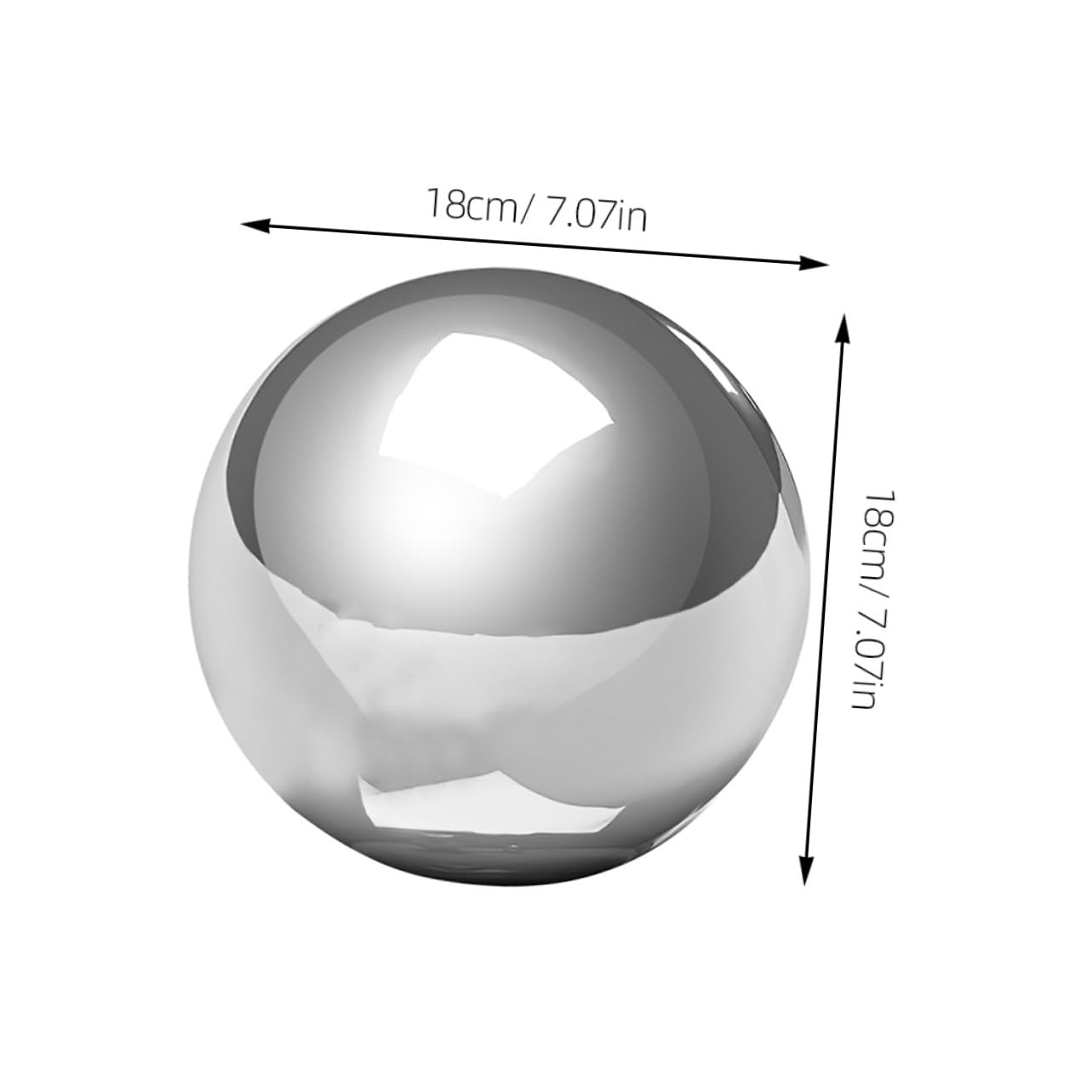 NAMOARLY Metal Garden Spheres Stainless Steel Decorative Balls Outdoor Garden Globes Reflective Balls for Landscape