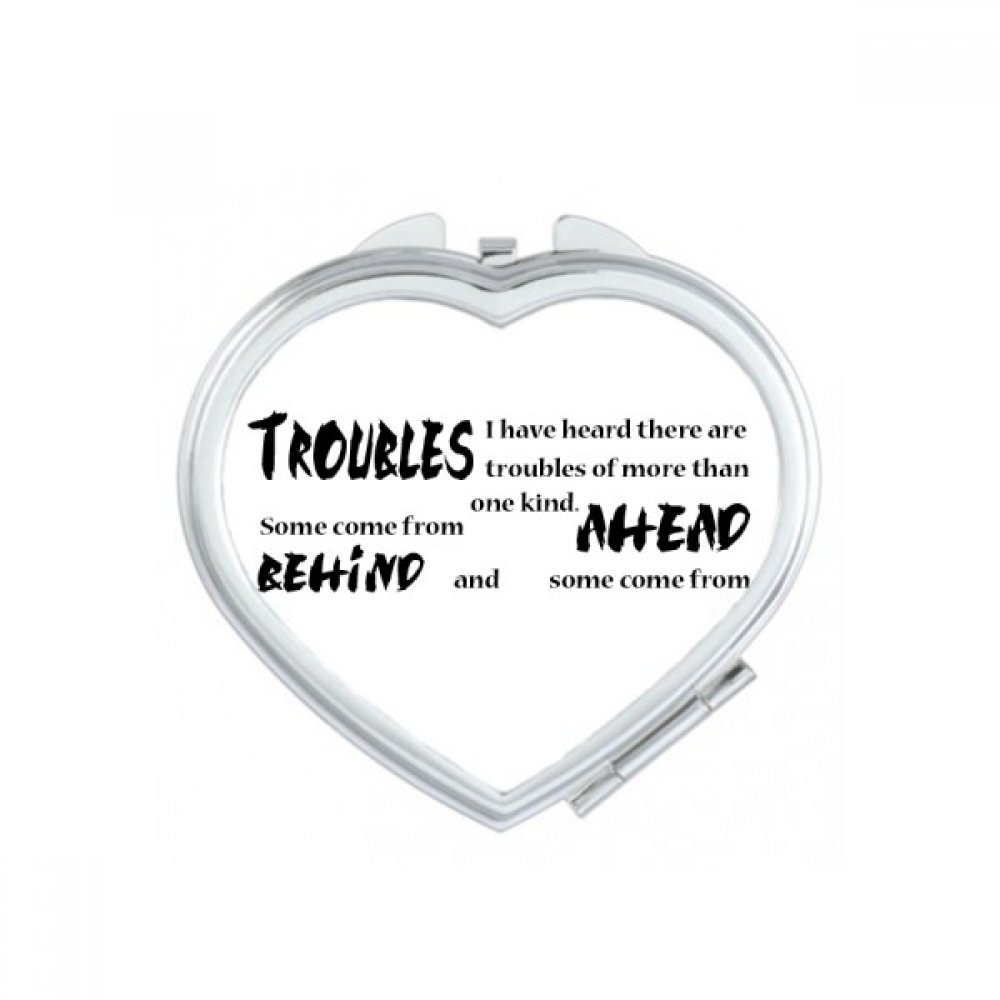 Miroir de main portable petit miroir de poche pliable pour maquillage de pr&eacute;cision