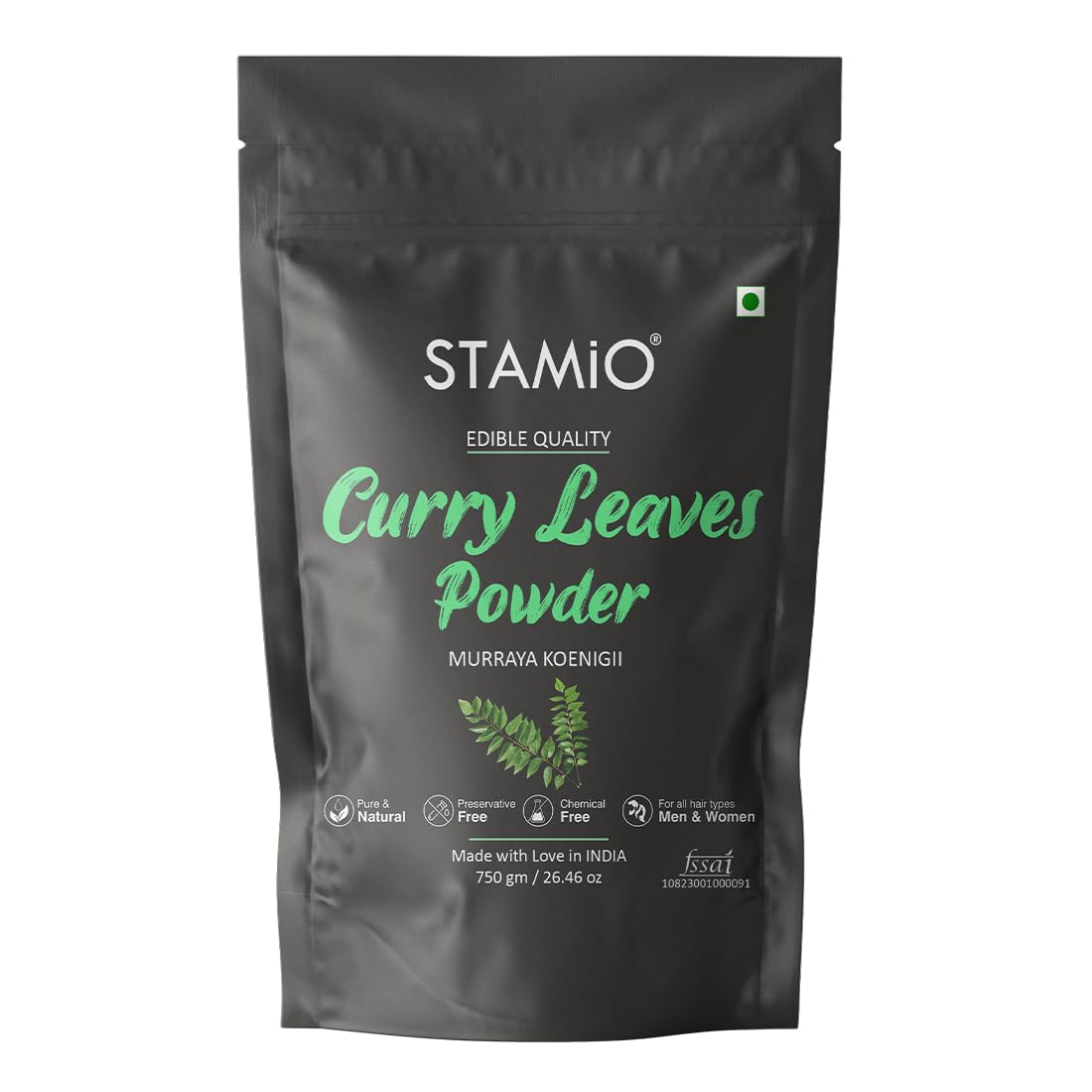 STAMIO Curry Leaves Powder 750 gm | Sun Dried Kadi Patta Leaf | Karuvepillai | Karibevu | In Pouch 26.46 oz (B0CD5TLQPR) Amazon Price History, Amazon Price Tracker