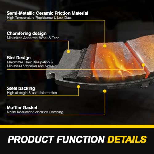 Image of Brake Pads Fit for Audi Q5, A4 (Quattro) /S4, A5 (Quattro) /S5, A4 Allroad | D1322 D1386 Front Rear for 2009-2016 Audi Q5, 2010-2016 A4 (Quattro) /S4, 2008-2017 A5 Quattro /S5, 11-16 A5, 15-16 A4 Allroad