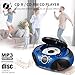 Singingwood 030BT CD Player Boombox with AM FM Radio, Bluetooth, USB Port CD-R/RW, MP3 CDs Compatible, 3.5mm Aux Input, Headphone Jack and LED Display for CD(Starlight Blue)