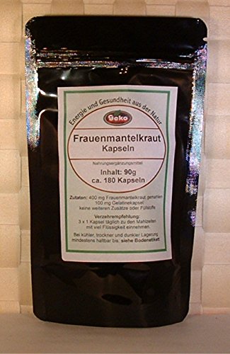 Frauenmantel-Kraut-Kapseln 90g ca.180 Kapseln a´500mg - OVP