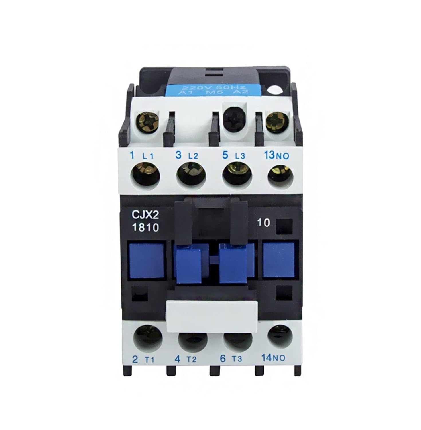 CJX2-1810 LC1 AC Contactor 18A 3 Phase 3-Pole NO Coil Voltage 380V 220V 110V 36V 24V 50/60Hz 1Pcs(AC36V)