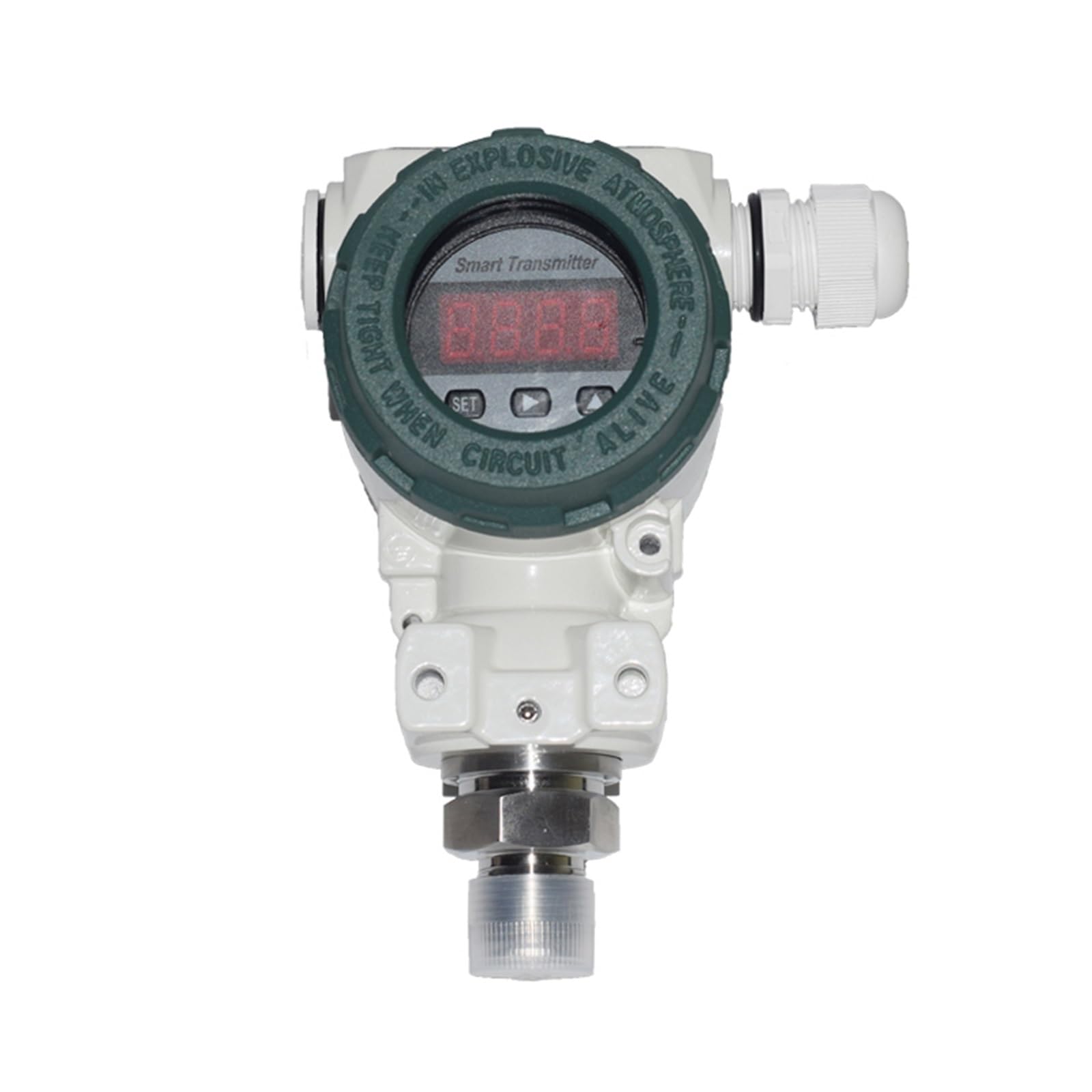 Transmisor de presión con pantalla LED 2088, salida 4-20 mA, sensor for agua, aire, aceite y líquidos (positivo/negativo) Alta precisión(0-10KPa)
