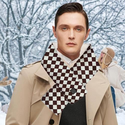 Lenço de aquecimento elétrico, lenço aquecido,Lenço aquecido recarregável para homens - Cinta de pes