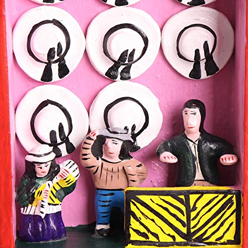 Novica Religious Wood And Ceramic Wall Mounted Mirror, Multicolor, Chapel Of Bethlehem' #TOP4