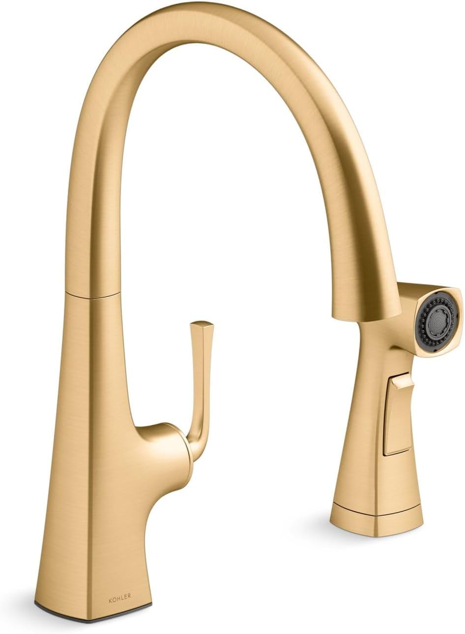 Kohler K-22064-CP Graze Kitchen Sink Faucet, Polished Chrome