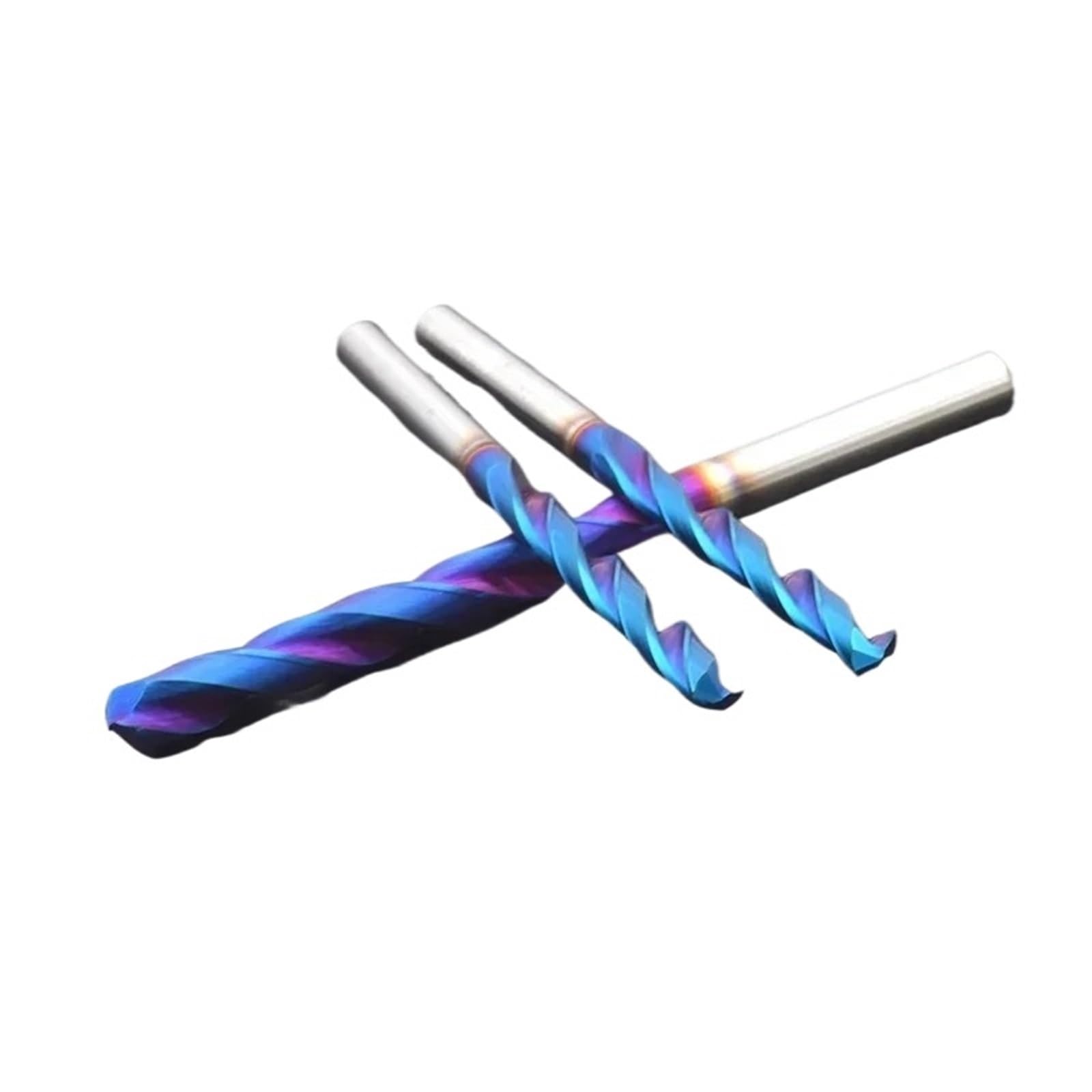 Taladro helicoidal de carburo sólido HRC65 60MM 80 100MM alargamiento con Revestimiento Azul 1-15mm Herramienta de maquinaria Metal Duro perforación de Acero(4.2,80mm)