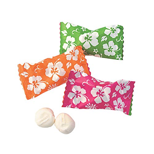 Tiki Party Hibiscus Buttermints (108 Individually Wrapped Mints) Luau And Tropical Party Candy And Favors #TOP9