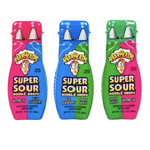 Warheads Super Sour Double Drops 30ml - 4 Pack
