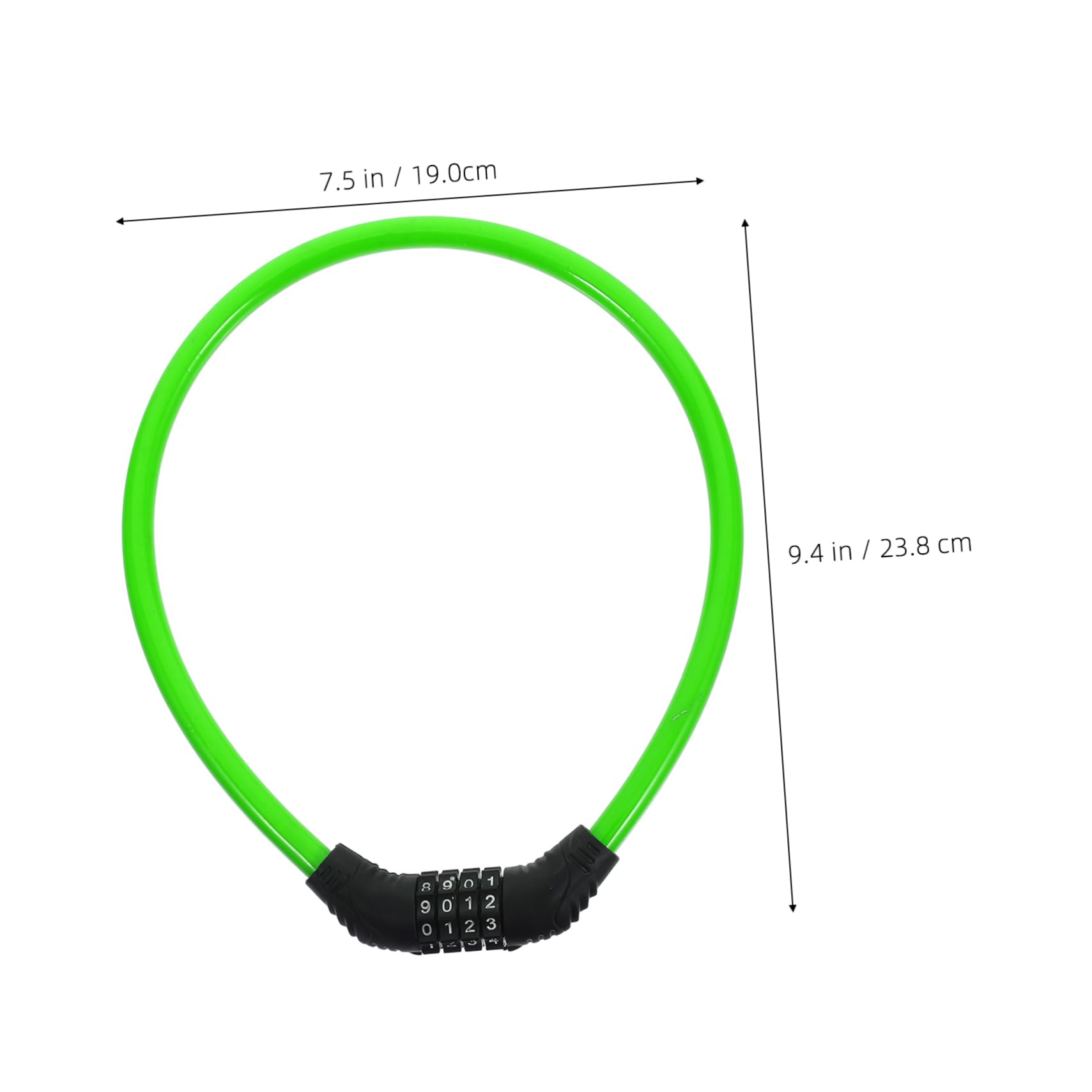 GALPADA Chain Lock Bicycle Security Theft Combination Bike Lock Durable Cable Portable Design for Outdoor Cycling Keyless Convenience Finish