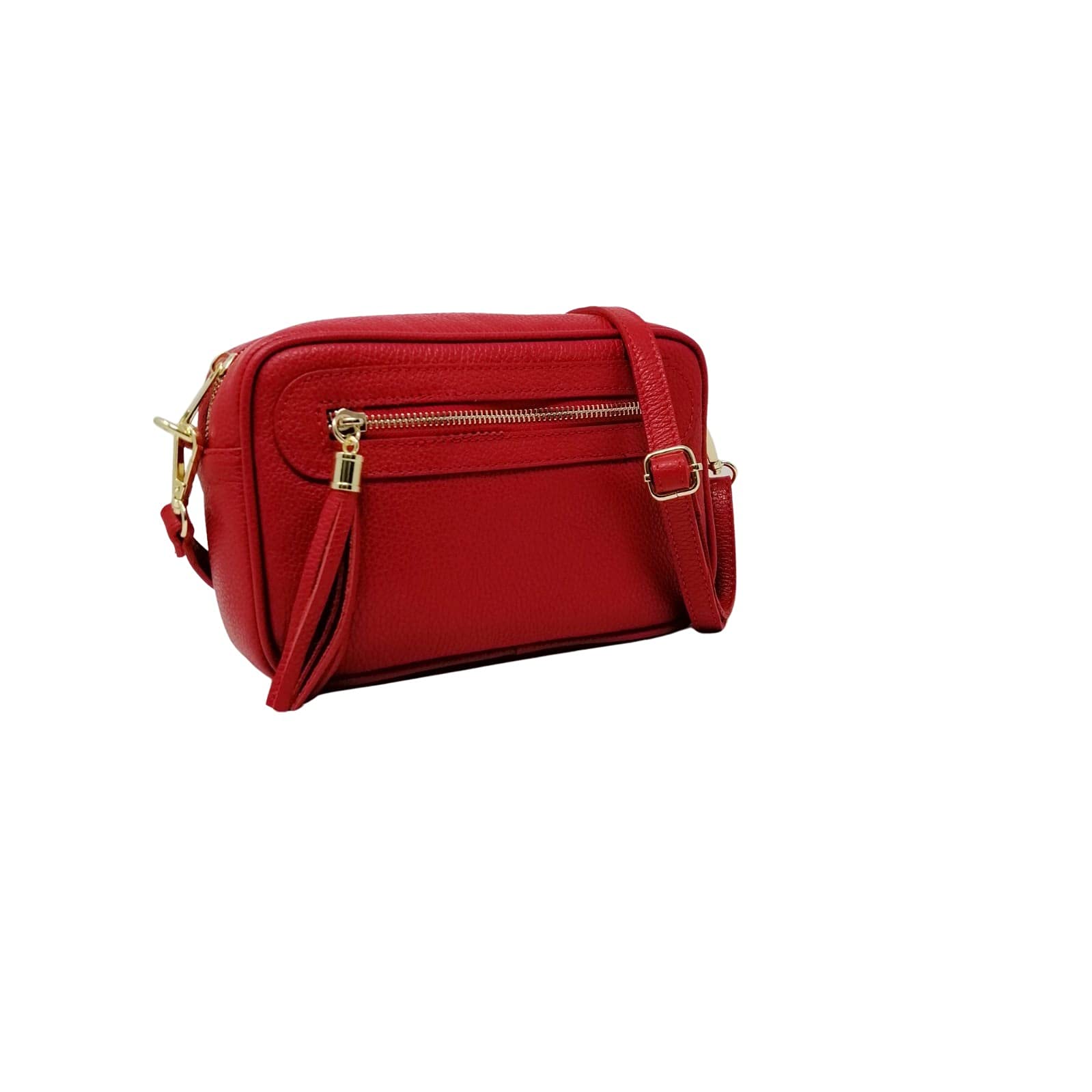 Mauro Pelletteria Borsa Donna Tracolla Piccola Vera Pelle Made in Italy – Modello Joy – Borsa a Tracolla Elegante con Cerniera e Tracolla Regolabile – Idea Regalo Donna