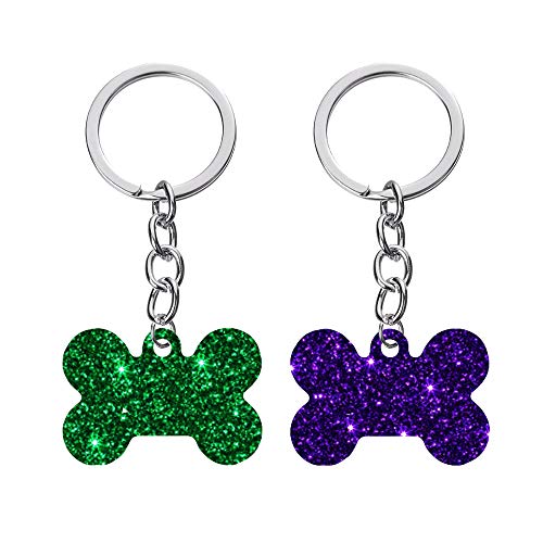 Nifocc DIY Hundemarke Schlüsselbund Silikonform mit Löchern Anhänger Harzformen für DIY Schmuck Basteln Handwerk - (Klein und groß) 4 Stk