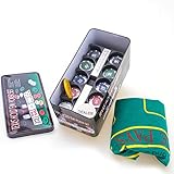 Jogo de Poker AX Esportes Texas 200 Fichas 2 Baralhos Toalha e Dados-Y345