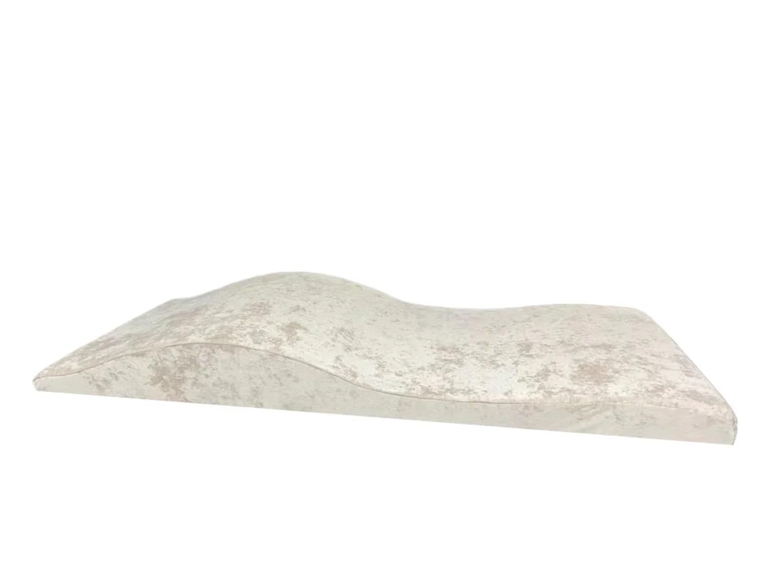 Topper for Massage Bed Massage Mattress And Cover Wave Memory Foam Bed Salon Spa Curved Beauty(Ice-White Mattress)