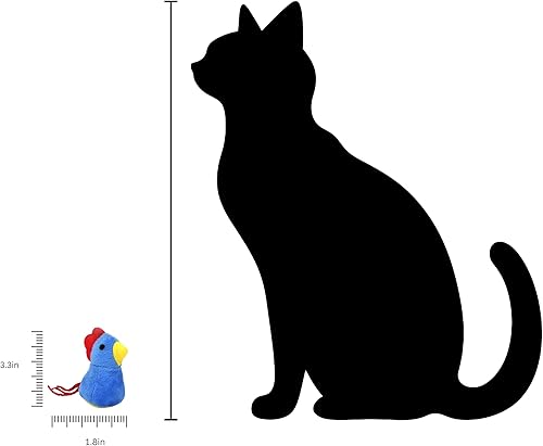 Miniatura 5 de Juguete para gatos con hierba gatera, paquete de 6 juguetes interactivos para masticar, juguetes para gatos de interior, ejercicio de gatito para