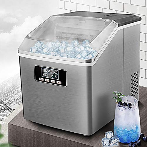 XUMI Eiswürfelmaschine, 24 Eiswürfel LCD-Eismaschine 25 kg Gewerblicher Milch Teeladen Kleine Haushaltsbar Quadratische… – Bild 3