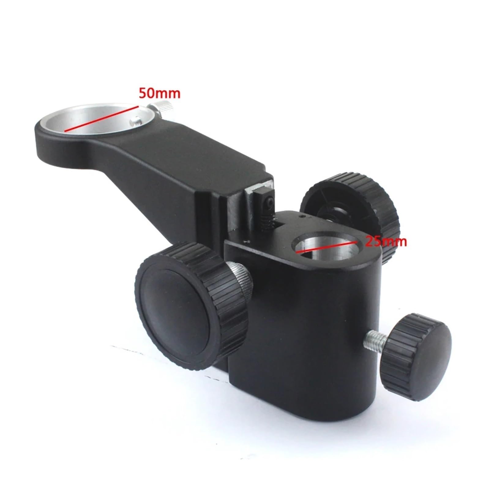 Supporto for Tavolo da Lavoro con Braccio Regolabile for microscopio Video Industriale + Supporto ad Anello da 50 mm + Braccio Metallico Regolabile multiasse(B)