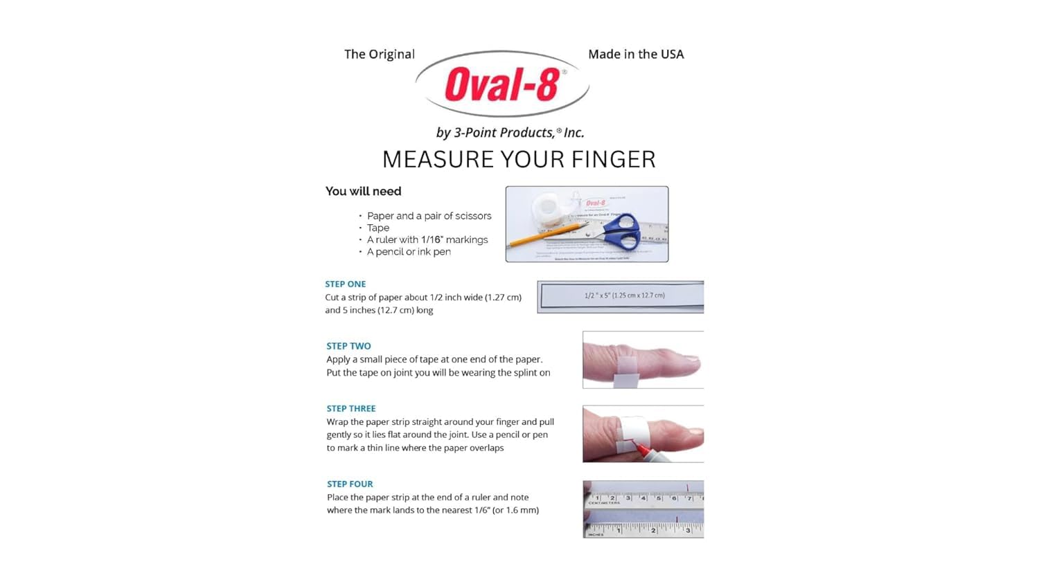 3-Point Products Oval-8 Finger Splints Sizes 8 9 10 Pack of 3 Beige | Support and Protection for Arthritis Trigger Finger or Thumb and Other Finger Conditions product thumbnail 4