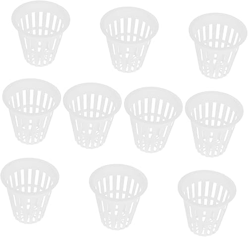 EXQUIMEUBLE 10 Uds. Cesta de plantación de plástico maceta hidropónica maceta transparente maceta acuapónica contenedor de plantación cesta taza