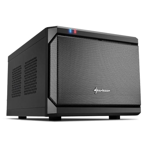 Sharkoon QB One PC-Gehäuse (Mini-ITX, 2X 2,5/3,5 interne, 2X USB 3.0/2.0),Schwarz