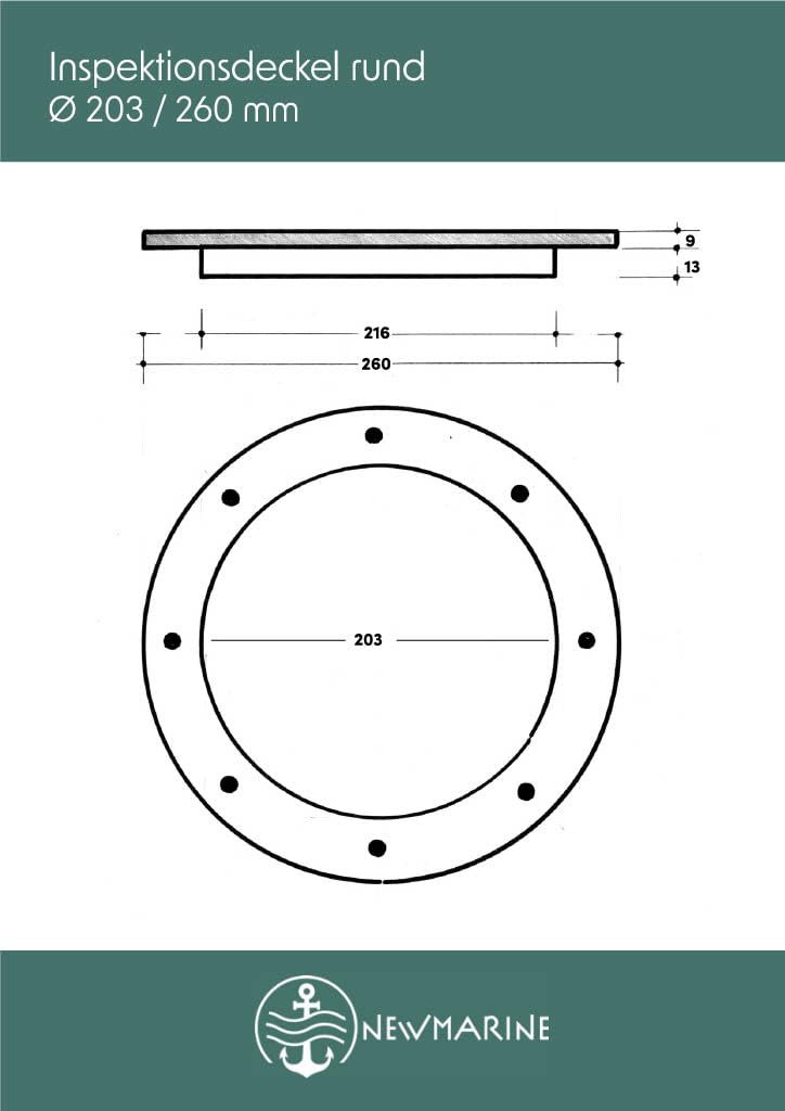Couvercle d'inspection rond