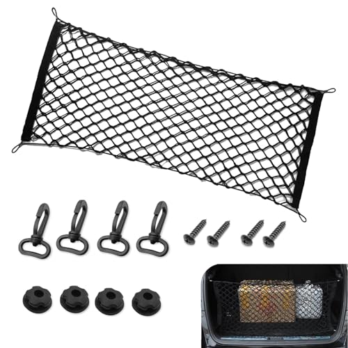 leechio 1 PC Car Trunk Luggage Net, Elastic Double-layer