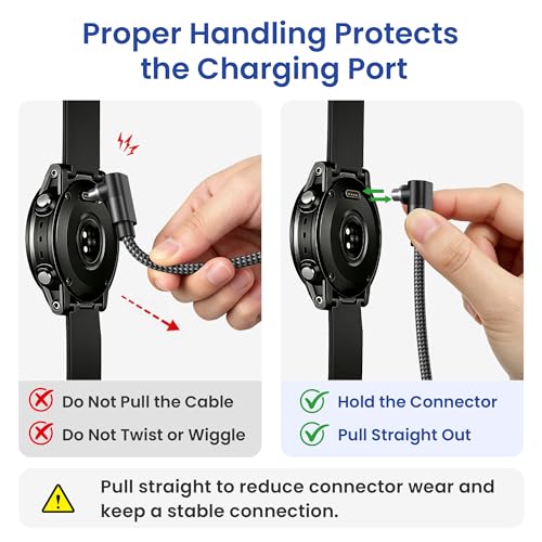 Image of Itramax 2-in-1 Charger Cable for Garmin Watch 4FT 1Pack,Charging Power Cord for Garmin Fenix 8 E 7 7X 7S 6 5 5X 5S Solar,Forerunner 965 945 935 255 165 Music,Venu X1 4 3 3S 2S 2 SQ,Epix Pro Gen 2