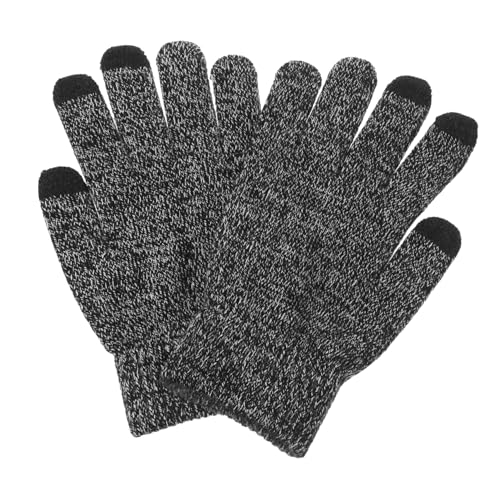 POPETPOP 1Pair Men Touchscreen Full Finger Gloves for Biking Motorcycling Nonslip Shockproof Breathable Material for Outdoor Activities Fall Winter