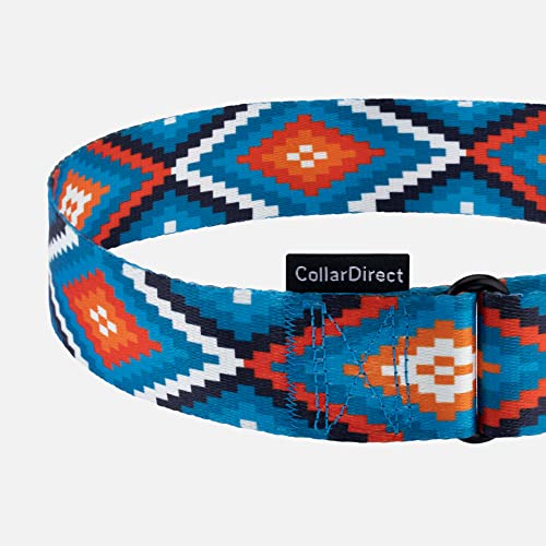 Collardirect Martingale Dog Collar Nylon Safety Training Tribal Pattern Adjustable Heavy Duty Collars For Dogs Medium Large (Pattern 3, M, Neck Size 12"-17") #TOP2