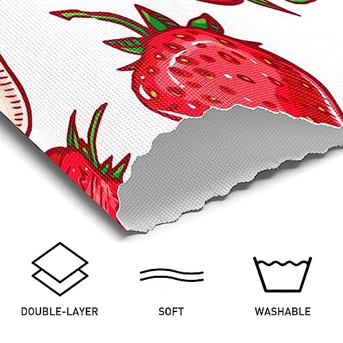 Set de table facile à nettoyer motif fraises pour table propre - 3