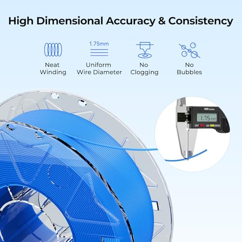 Image of Creality 3D Printer RFID Filament Bundle, Hyper PLA Filament 1.75mm for 3D Printing, Hyper PLA RFID Filament No-Tangling High Precision, 1KG(2.2 lbs) Spool (Black+White+Gray+Skin)