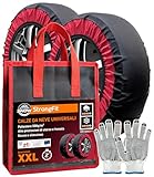 ⚙️ Tecnologia Easy-On System con bordo elastico adattivo per un montaggio rapido e intuitivo: bastano circa 2 minuti per rendere l’auto pronta a neve e ghiaccio, senza attrezzi e senza sporcarsi, grazie ai guanti inclusi. La borsa impermeabile ti permette di riporre le calze bagnate senza sporcare gli interni del veicolo. La struttura tessile ad alta resistenza permette alla calza di autocentrarsi automaticamente sul battistrada dopo mezzo giro di ruota, ottimizzando l'aderenza in tempo reale