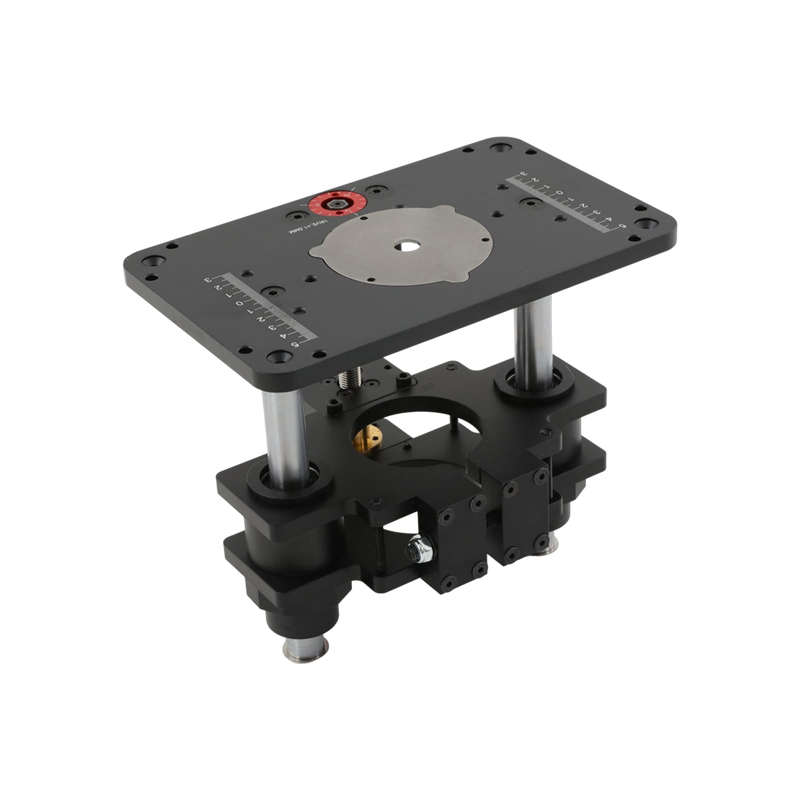 Regolazione dell'altezza Router Lifting 69 mm Dispositivo di sollevamento | Dispositivo di sollevamento per fresatrice da 69 mm, per fresatrice da tavolo, unità di sollevamento compatibile con piastre