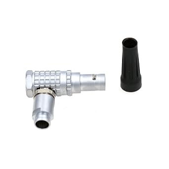 0B 2 Pin FHG Push Pull Right Angle Power Connector Circular Male Plug for ARRI RED Paralinx Preston Transvideo Offhollywood Switronix Panasonic Power Cable,for Teradek Bond Power Cable