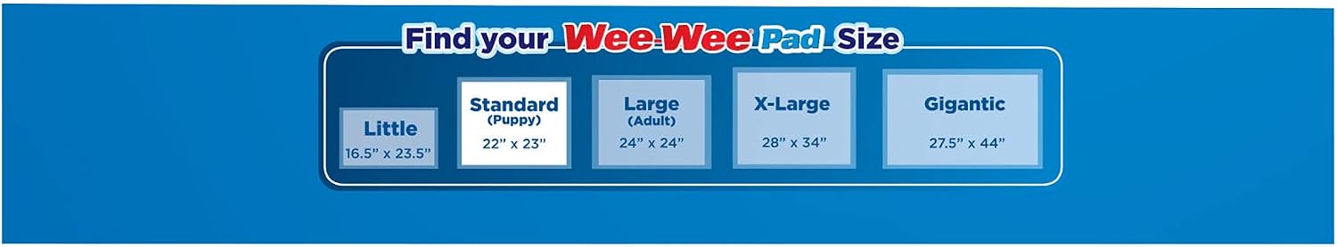 Wee-Wee Odor Control Puppy Pads, Pack of 100 Pads, 100 CT