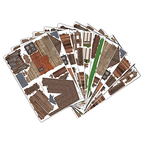 4D Cityscape Harry Potter 3D Paper Puzzles (The Burrow) #TOP7