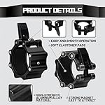 RitFit 2-Inch Magnetic Barbell Collars Locking Clamps - Heavy Duty Aluminum Alloy, Quick Release with Non-Slip TPR Pads for Olympic Weightlifting Powerlifting Training (Pair) - Image 5