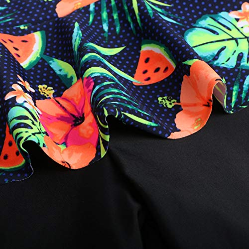 Image of TFJH E Girls Long Sleeve Swimsuits Skirt 2-Pieces Rash Guard Set Sun Protection UV 50+