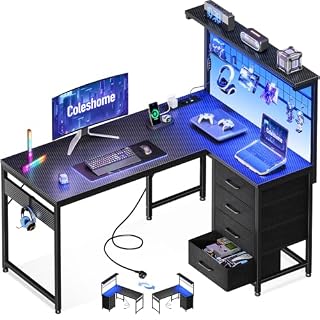 Poster di Coleshome scrivania gaming angolare