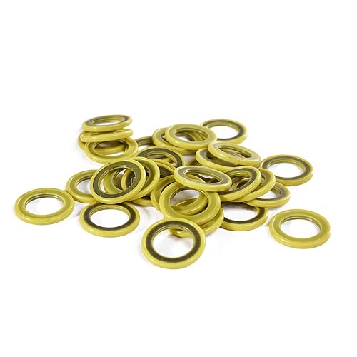 Miniatura 5 de UTSAUTO 30 piezas de sello de tapón de drenaje de caja de engranajes 12-19183Q02 Reemplazo de sellos de unidad inferior para tornillos de llenado de