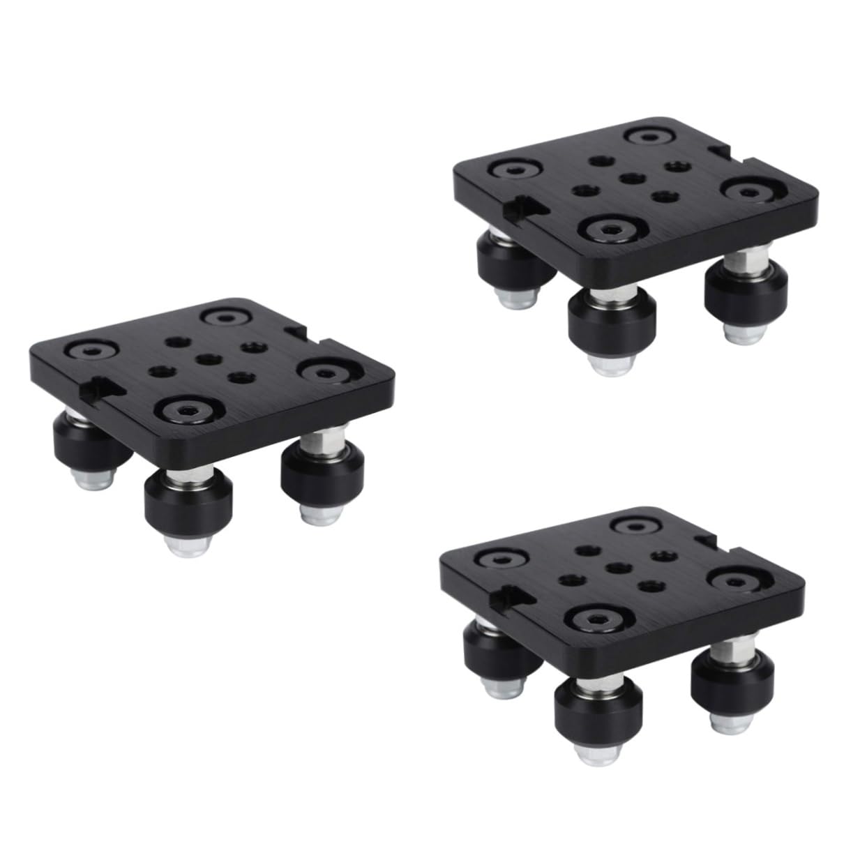 SOLUSTRE 3pièces Poulie Aluminium Pour Plaque De Portique Accessoires Imprimante Convient Aux Européens De Et Pratique