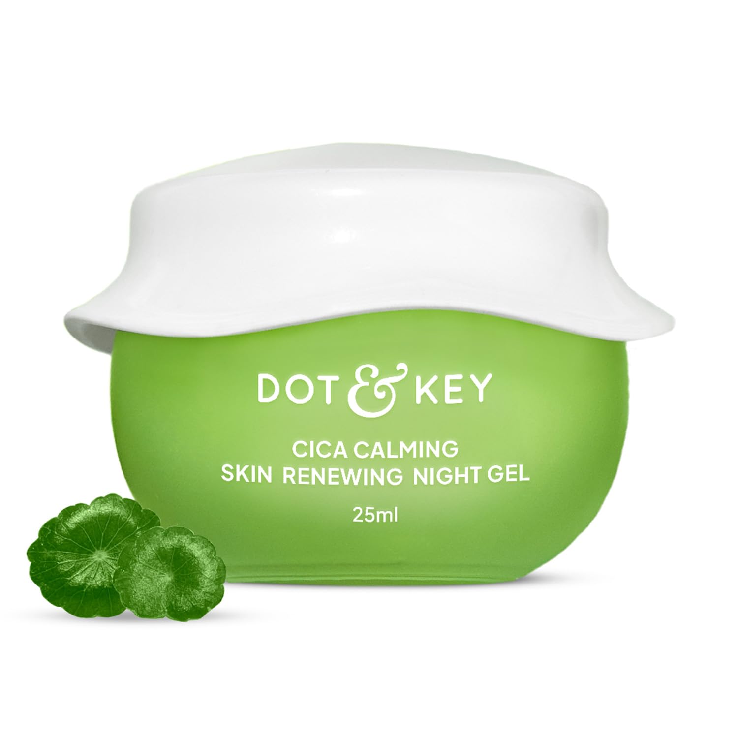 Dot & Key Cica Niacinamide Moisturizer For Face With Green Tea, Hyaluronic And Tea Tree Oil For Acne, Dark Spot And Pigmentation | Gel Night Cream For Women For Oily, Acne Prone And Sensitive Skin | 25ml
