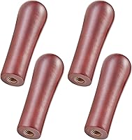 Vista 8 de Mango de grifo de cerveza de 4 piezas, grifo de madera de alta calidad, mango de estilo clásico rústico negro y marrón, rosca de 3/8 a 16