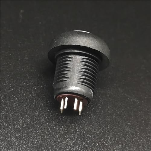 Interrupteur 12 mm normalement ouvert à impulsion LED bleue 6V avec symbole