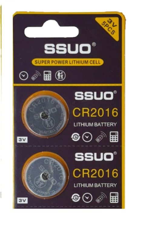 Image of CR2016. 3V Batteries Pack of 2 Best USE for Car Key Remotes (Key Fobs), Wristwatches, Medical Devices, Fitness Devices, CMOS Battery, Computer Motherboards (CMOS Battery), Toys & Games, Calculators