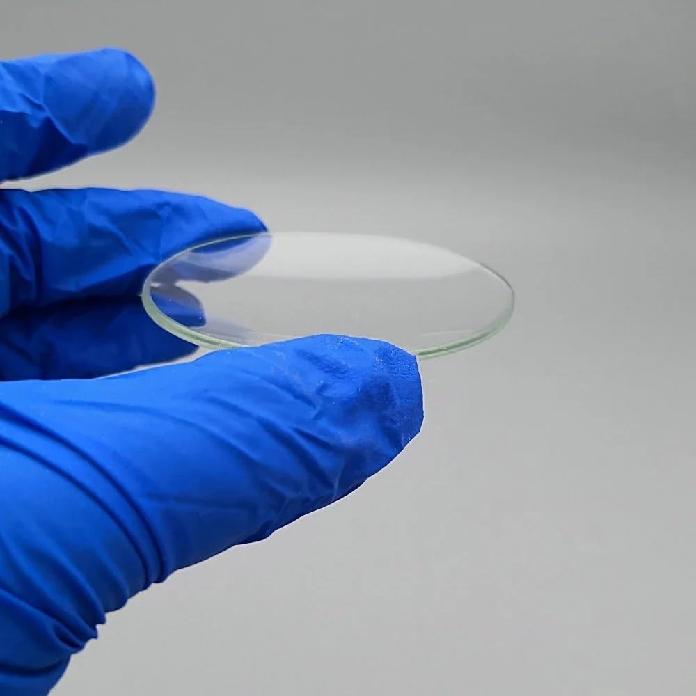 Placas de vidrio for observación de laboratorio - Juego de 10 discos de vidrio de reloj transparentes (diámetro de 45 mm a 150 mm)(60mm 10pcs)