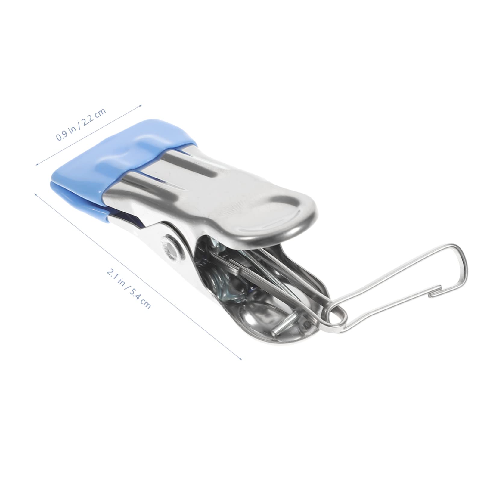 Wäscheklammern aus Edelstahl, 6 stücke Nahtlose Clip Handtuch Trocknen Clip Chip Clips Wäsche Haken mit Clip Metall Kleidung
