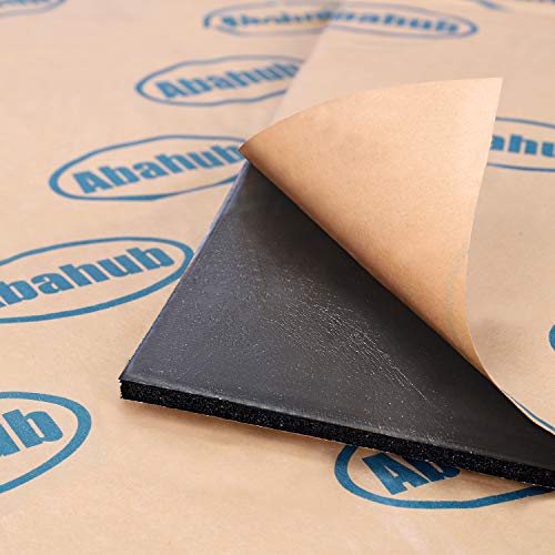 Abahub 236 Mil 16 Sqft Car Sound Deadener Hood Firewall Heat Shield Insulation Pad Automotive Sound Deadening Mat Aluminum Roll 59"X39" #TOP6